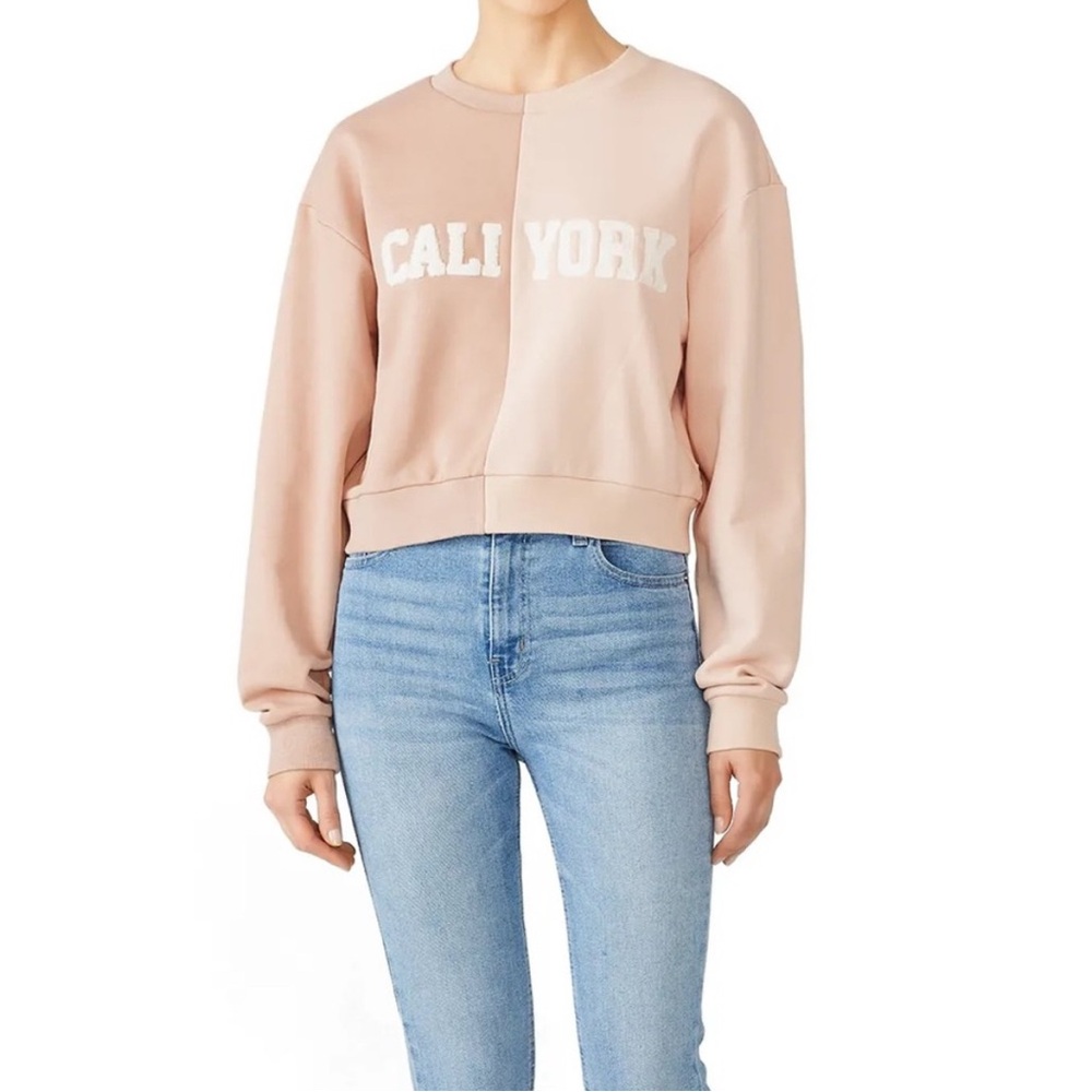 Cynthia Rowley CALI YORK Cropped Sweatshirt in XS/S